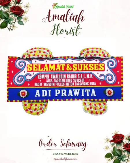Papan Bunga Ucapan Selamat Cemorokandang